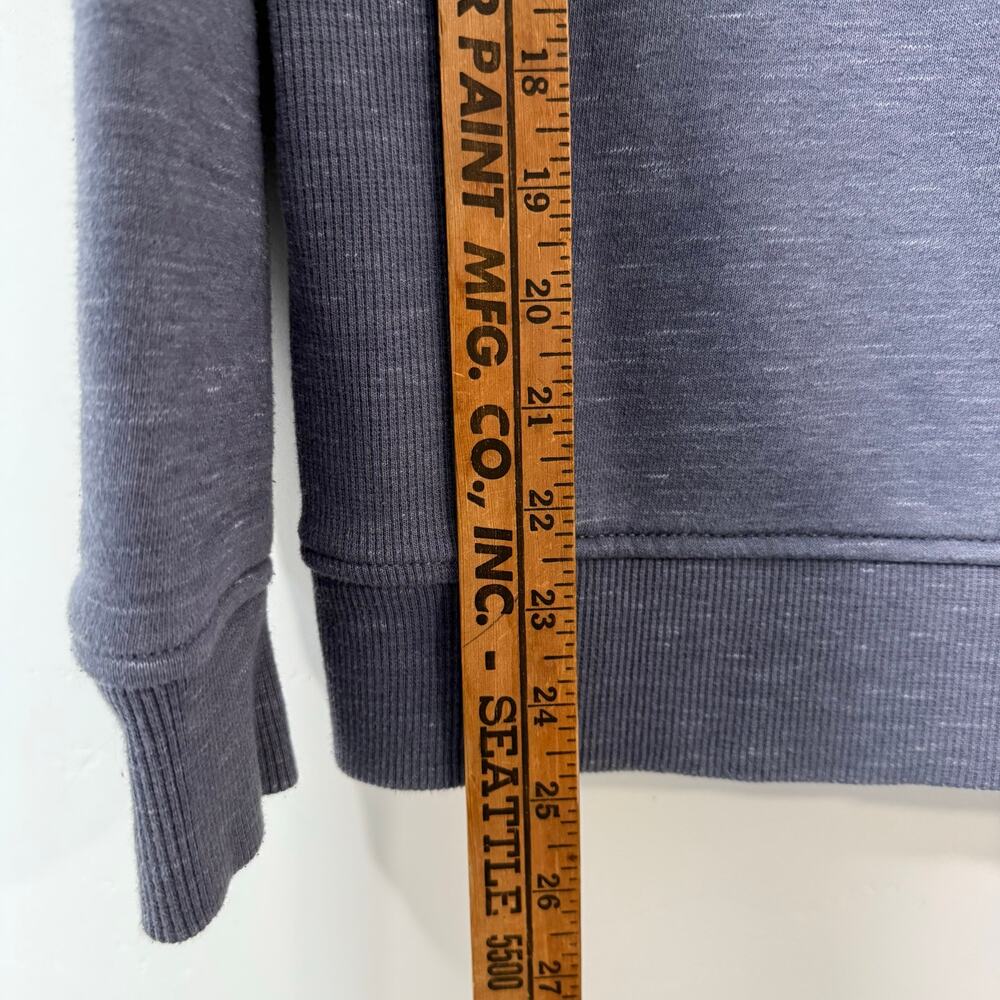 Carhartt Womens  Relaxed Fit Midweight Crewneck Block Logo Sweatshirt Blue Small - Picture 8 of 8